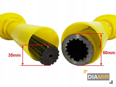 WAŁEK wom PRZEKAŹNIKA MOCY frez FREZOWANY DO CIĄGNIKA 110cm