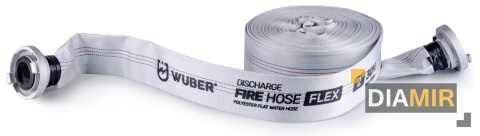 WĄŻ STRAŻACKI DO POMPY BIAŁY FAST-FIX MOCNY DŁUGI DO WODY SZAMBA 2" 30M