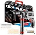 Wiertarka udarowa GRAPHITE 230 V 650 W uchwyt samozaciskowy