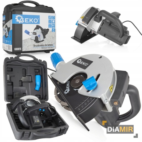 BRUZDOWNICA DO BETONU 1700 W LASER 2 x TARCZA WALIZKA