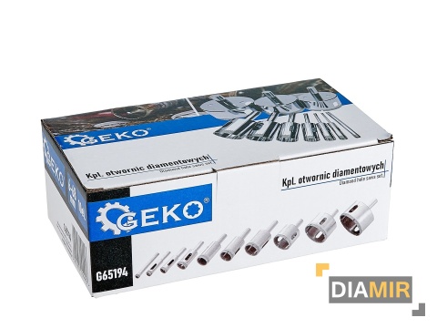 DIAMENTOWE WIERTŁO KORONOWE ZESTAW OTWORNIC DO PŁYTEK GRESU 6-68mm 10el.