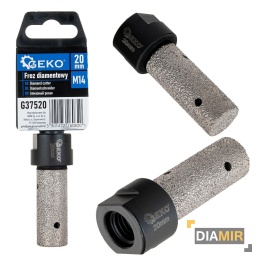 FREZ DIAMENTOWY 20 mm M14 GEKO do gresu ceramiki granitu marmuru