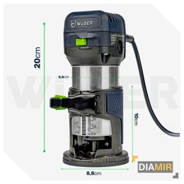 FREZARKA GÓRNOWRZECIONOWA DO DREWNA WYCINARKA Z REGULACJĄ OBROTÓW ZESTAW