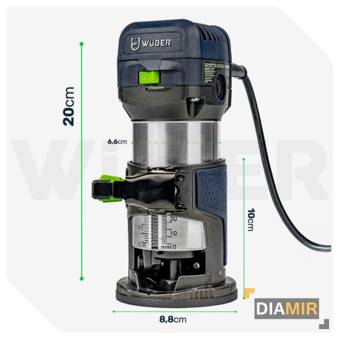 FREZARKA GÓRNOWRZECIONOWA DO DREWNA WYCINARKA Z REGULACJĄ OBROTÓW ZESTAW