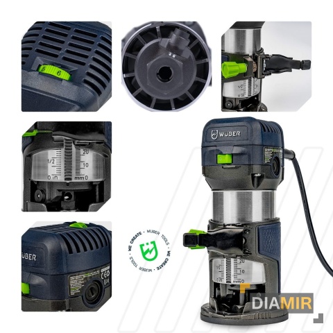 FREZARKA GÓRNOWRZECIONOWA DO DREWNA WYCINARKA Z REGULACJĄ OBROTÓW ZESTAW