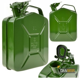 KANISTER METALOWY 5L STALOWY NA PALIWO ZBIORNIK SZCZELNY ANTYKOROZYJNY