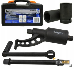KLUCZ PRZEKŁADNIOWY DO KÓŁ 1:78 DUŻY GEKO ZESTAW NASADKI 32mm 33mm