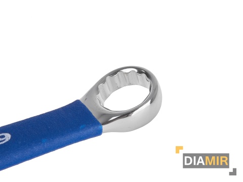 KLUCZE PŁASKO-OCZKOWE 12 EL 6-32 MM POLEROWANE UCHWYT ANTISLIP CRV