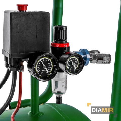 KOMPRESOR OLEJOWY 100 LITRÓW SOLIDNY DWUTŁOKOWY SPRĘŻARKA POWIETRZA WUBER