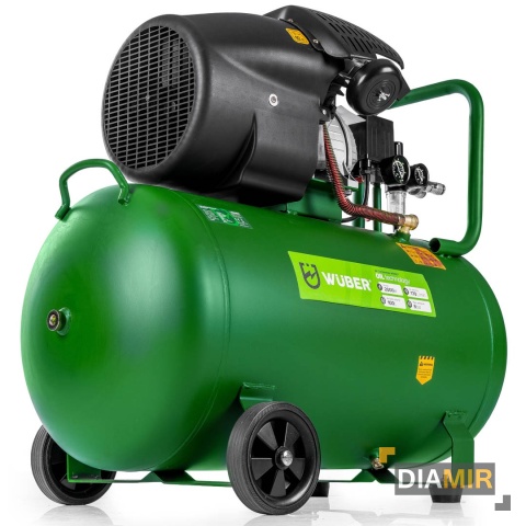 KOMPRESOR OLEJOWY 100 LITRÓW SOLIDNY DWUTŁOKOWY SPRĘŻARKA POWIETRZA WUBER
