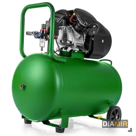 KOMPRESOR OLEJOWY 100 LITRÓW SOLIDNY DWUTŁOKOWY SPRĘŻARKA POWIETRZA WUBER