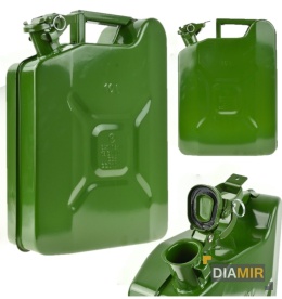 KANISTER METALOWY 10L STALOWY NA PALIWO ZBIORNIK SZCZELNY ANTYKOROZYJNY