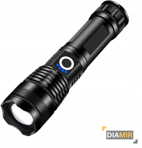 LATARKA TAKTYCZNA LED XHP90 ZOOM CREE MOCNA WOJSKOWA AKUMULATOROWA USB