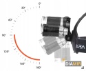 LATARKA CZOŁOWA CZOŁÓWKA NA GŁOWĘ 3LED T6 cree xm l MOCNA AKUMULATOROWA