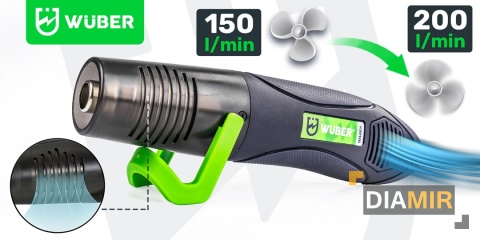 MINI OPALARKA ELEKTRYCZNA Z REGULACJĄ 2 BIEGI 350°C GORĄCE POWIETRZE WUBER