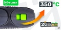 MINI OPALARKA ELEKTRYCZNA Z REGULACJĄ 2 BIEGI 350°C GORĄCE POWIETRZE WUBER