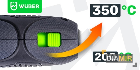 MINI OPALARKA ELEKTRYCZNA Z REGULACJĄ 2 BIEGI 350°C GORĄCE POWIETRZE WUBER