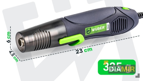 MINI OPALARKA ELEKTRYCZNA Z REGULACJĄ 2 BIEGI 350°C GORĄCE POWIETRZE WUBER