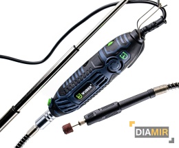 MINI SZLIFIERKA 200W FREZARKA WIELOFUNKCYJNA + STOJAK + AKCESORIA ZESTAW XXL