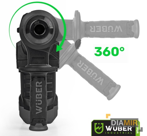 MŁOT WYBURZENIOWY UDAROWY SDS MAX WALIZKA 2 DŁUTA 1400W 20J DO BETONU WUBER