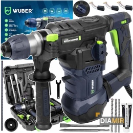 MŁOTOWIERTARKA MŁOT UDAROWY 1500W MOCNA SDS+ WIERTŁA SZPICAK 6J