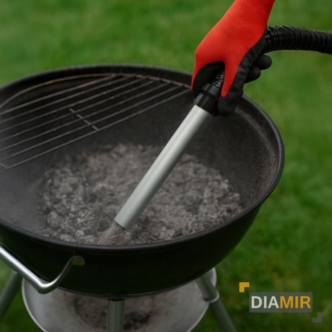 ODKURZACZ PRZEMYSŁOWY bezworkowy 20 L 1600 W DO POPIOŁU KOMINKA SADZY PIECA