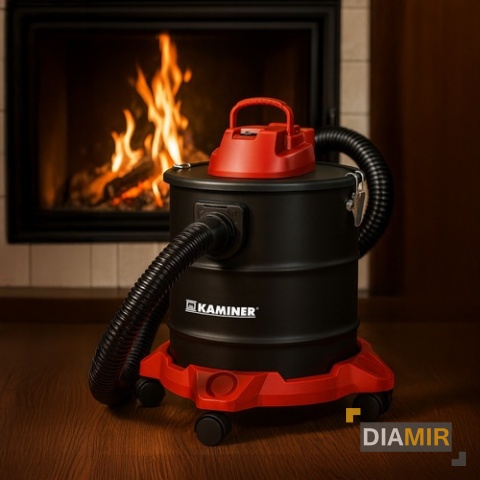 ODKURZACZ PRZEMYSŁOWY bezworkowy 20 L 1600 W DO POPIOŁU KOMINKA SADZY PIECA