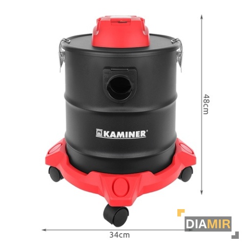 ODKURZACZ PRZEMYSŁOWY bezworkowy 20 L 1600 W DO POPIOŁU KOMINKA SADZY PIECA