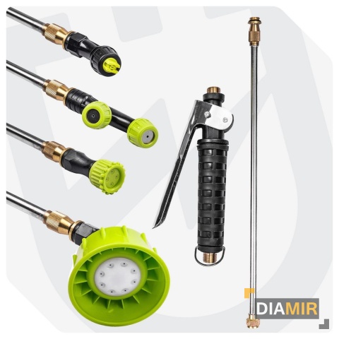 OPRYSKIWACZ AKUMULATOROWY OGRODOWY ELEKTRYCZNY LEKKI 8L ZESTAW LANCA WUBER