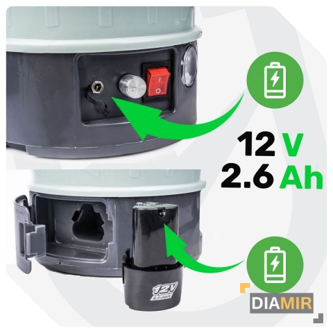 OPRYSKIWACZ AKUMULATOROWY OGRODOWY ELEKTRYCZNY LEKKI 8L ZESTAW LANCA WUBER