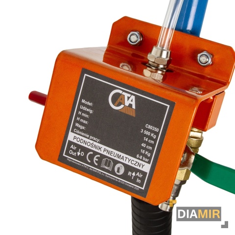 PODNOŚNIK PNEUMATYCZNY BAŁWANEK PODUSZKA 3,5 T + GUMA LEWAREK żaba