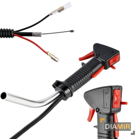 PRAWA RĄCZKA MANETKA GAZU DO KOSY SPALINOWEJ NAC DEMON UNIWERSALNA 19MM