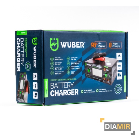 PROSTOWNIK 6/8/12/14/16/24V MIKROPROCESOROWY ŁADOWARKA DO AKUMULATORA 10A