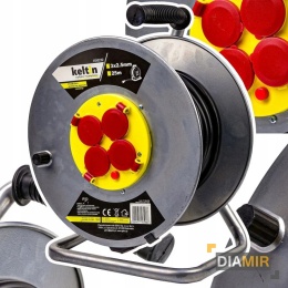 PRZEDŁUŻACZ kabel BĘBEN METALOWY BĘBNOWY 25m 3x2,5mm