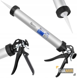 Pistolet WYCISKACZ AKUMINIOWY DO MAS SILIKONU 600 ml