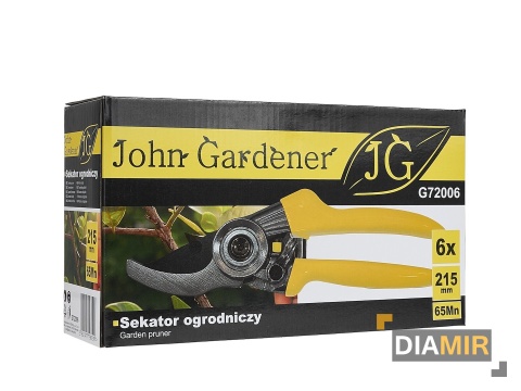 Sekator ogrodniczy ręczny z ostrzem mijającym 215 mm 65Mn