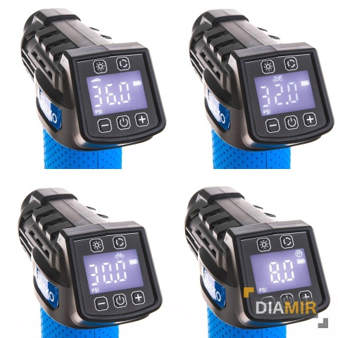 KOMPRESOR AKUMULATOROWY SAMOCHODOWY POMPKA 12V 10.3 BAR 23L/MIN LED LCD