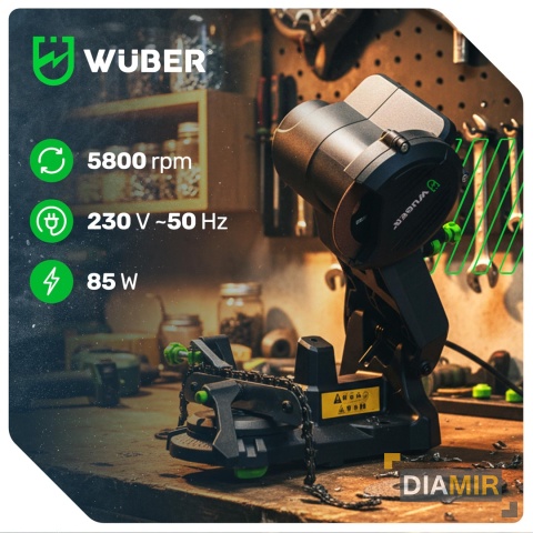 OSTRZAŁKA DO ŁAŃCUCHÓW PIŁ PILAREK DO OSTRZENIA ELEKTRYCZNA TARCZA 85 W