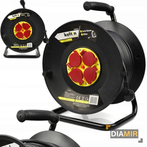 Przedłużacz elektryczny bębnowy KABEL 3x2,5 mm 50 m