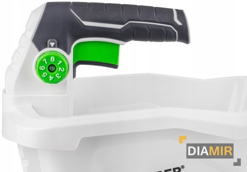 SIEWNIK AKUMULATOROWY DO TRAWY NAWOZU ROZSIEWACZ 3,3 L RĘCZNY WUBER