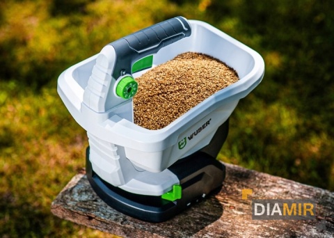 SIEWNIK AKUMULATOROWY DO TRAWY NAWOZU ROZSIEWACZ 3,3 L RĘCZNY WUBER