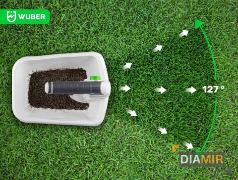 SIEWNIK AKUMULATOROWY DO TRAWY NAWOZU ROZSIEWACZ 3,3 L RĘCZNY WUBER