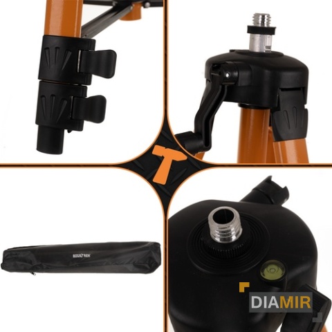 Statyw do lasera krzyżowego poziomicy laserowej z libellą gwint 5/8"