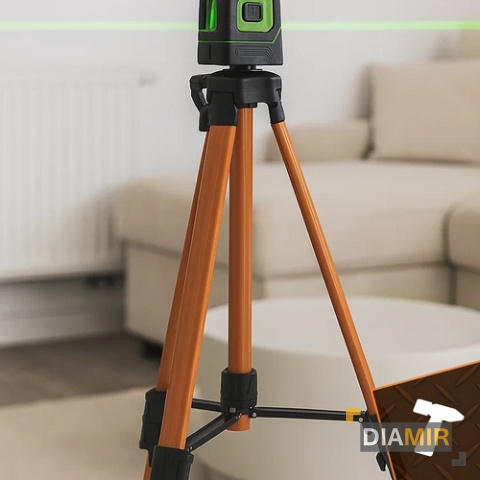 Statyw do lasera krzyżowego poziomicy laserowej z libellą gwint 5/8"