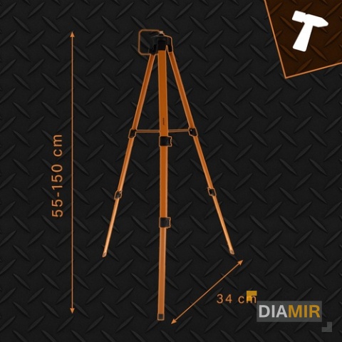 Statyw do lasera krzyżowego poziomicy laserowej z libellą gwint 5/8"
