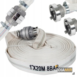 WĄŻ do wody STRAŻACKI gumowany 1