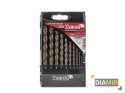 WIERTŁO KOBALTOWE ZESTAW WIERTEŁ 10el. 1-10mm DO METALU HSS CO 5% TVARDY