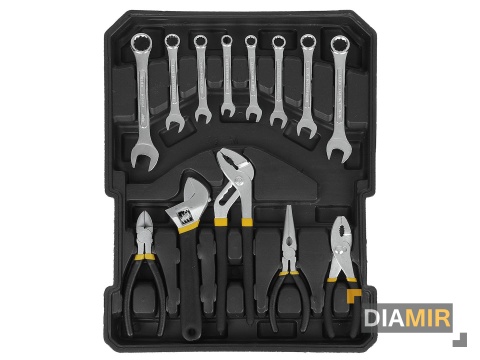 Walizka narzędziowa z wyposażeniem 187 el. zestaw narzędzi w walizce