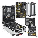 Walizka narzędziowa z wyposażeniem 187 el. zestaw narzędzi w walizce