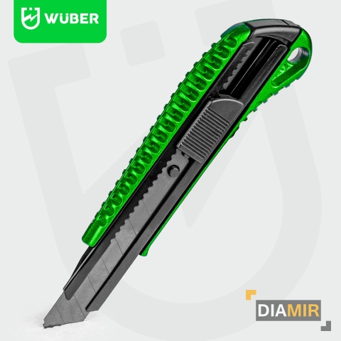 NÓŻ DO TAPET 18MM WYSUWANY TAPECIAK METALOWY ŁAMANE OSTRZE TAPICERSKI WUBER